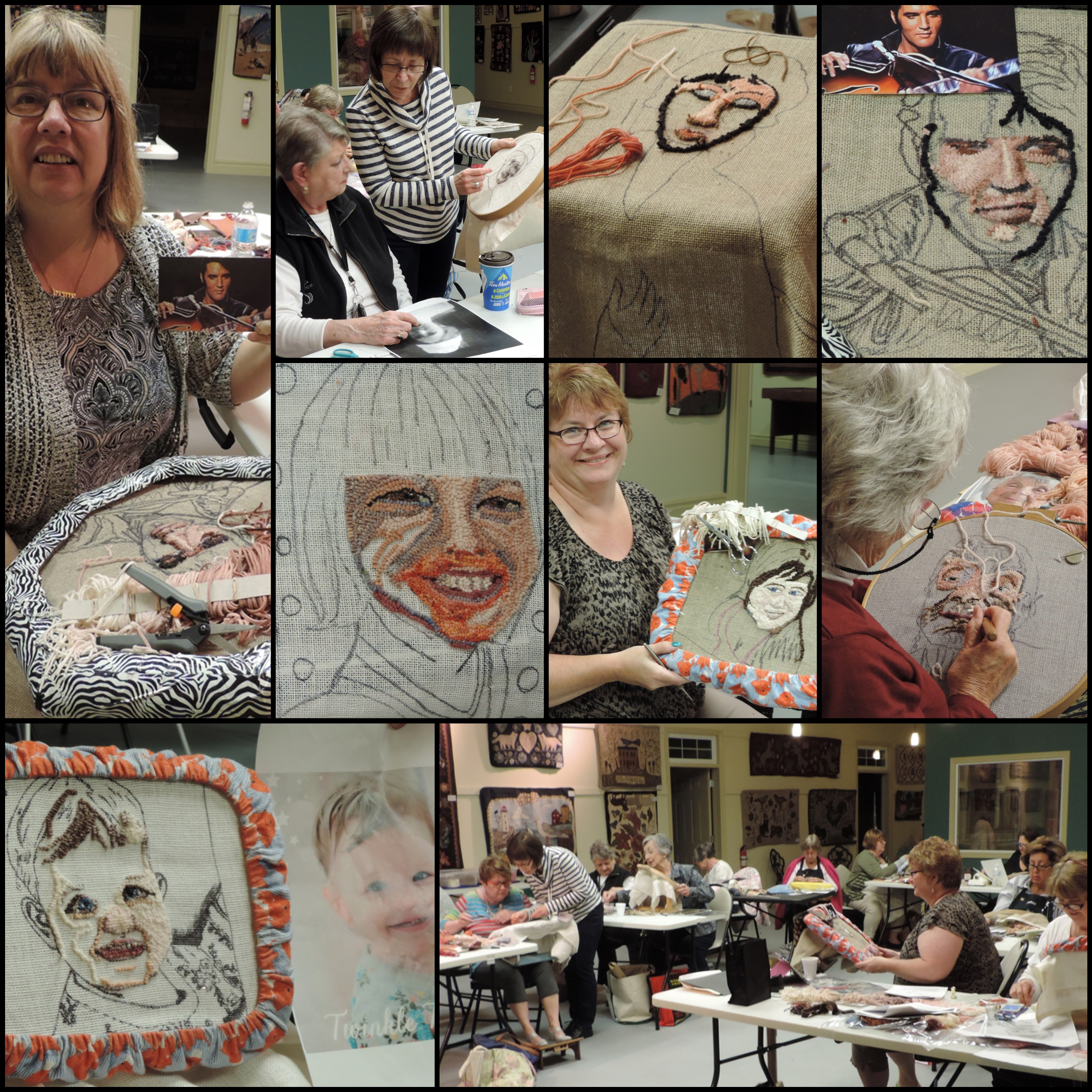 Faces workshop collage